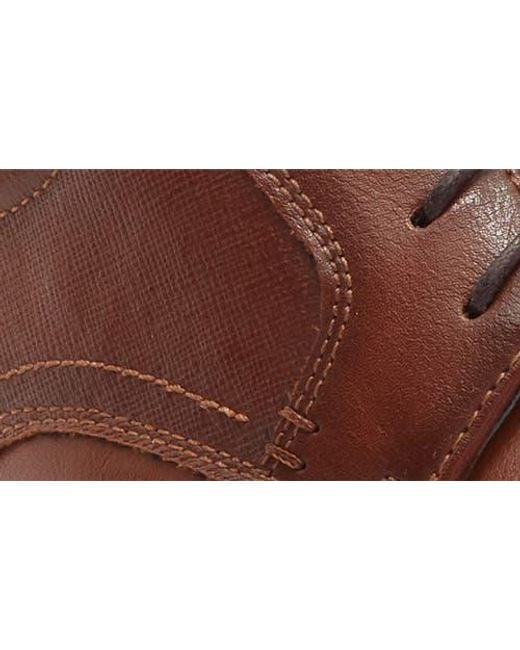 Steve Madden Brown Pierce Plain Toe Derby for men