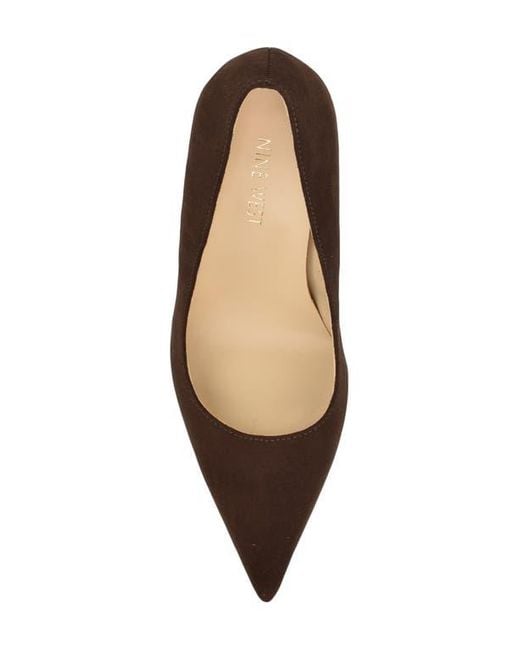 Nine West Brown Gines Pointed Toe Pump