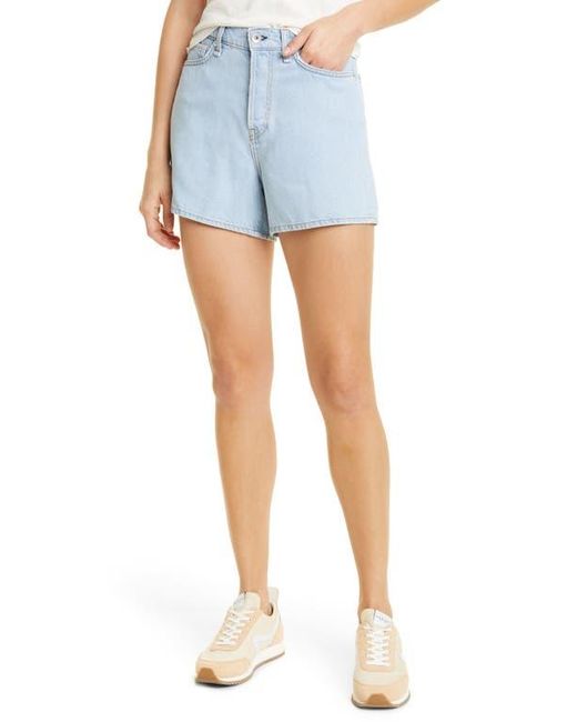 Rag & Bone Blue Maya Featherweight Denim Shorts