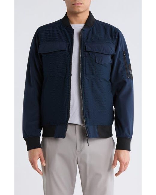 CARBON + CRAFT Blue Multi Pocket Jacket for men
