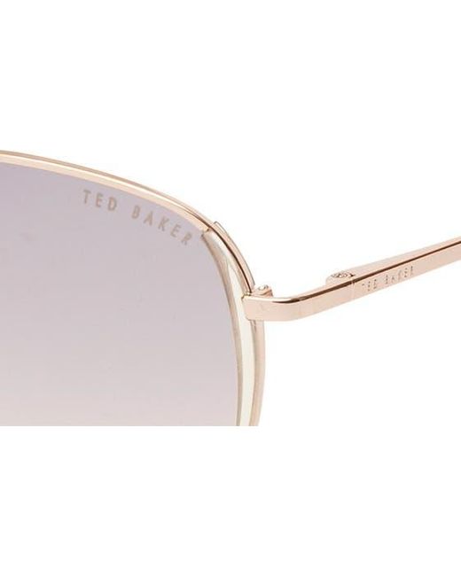 Ted Baker Multicolor 58mm Full Rim Aviator Sunglasses