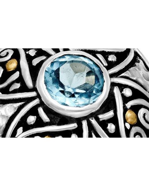 Samuel B. Metallic Round Topaz Ring