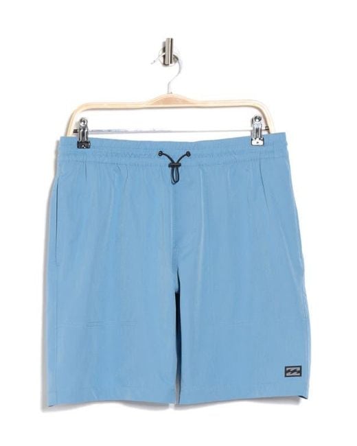 Billabong Blue Dexter Hybrid Shorts for men