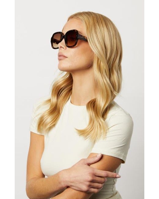 DIFF Brown Seraphina 57Mm Round Sunglasses