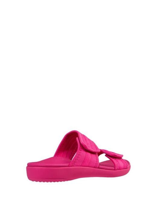 Revitalign Pink Elevate Double Strap Slide Sandal