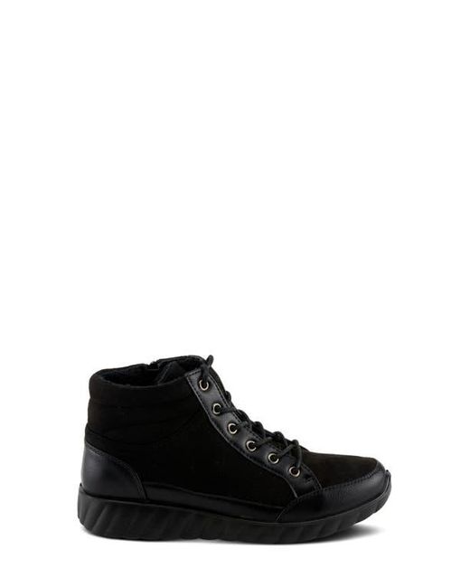 Flexus by Spring Step Black Sonata Lace-Up Bootie