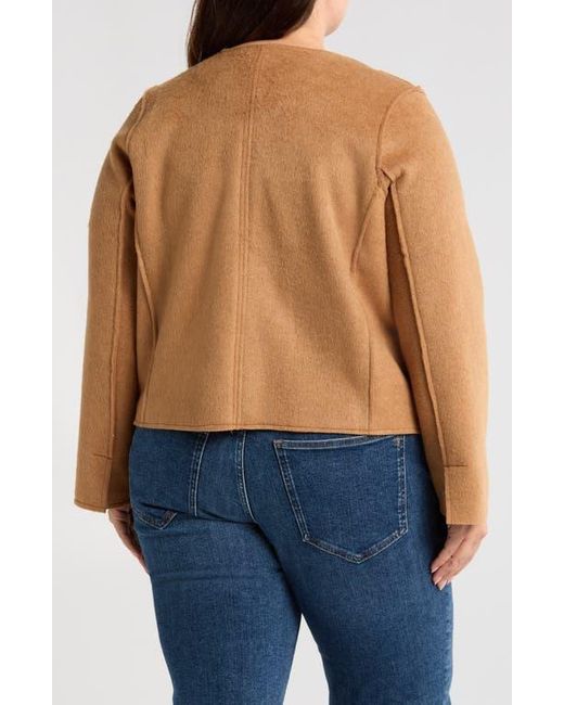 Wit & Wisdom Blue Open Front Crop Jacket