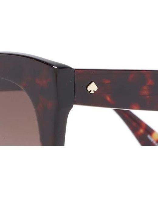 Kate Spade Brown Belah 50Mm Gradient Round Sunglasses