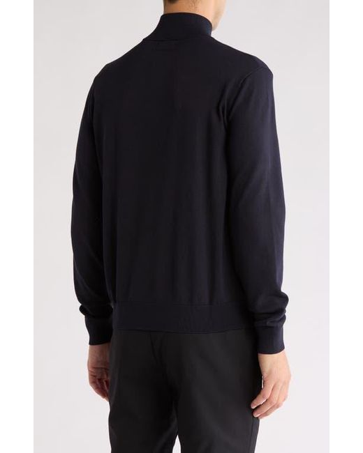 Tom Baine Black Solid Quarter Zip Pullover for men