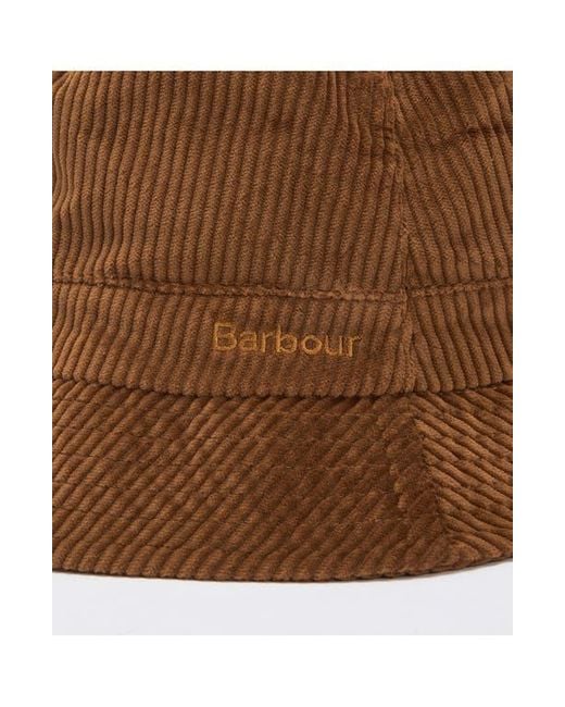 Barbour Orange Tolsta Corduroy Bucket Hat for men