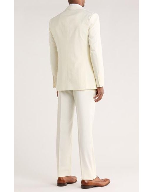 ZEGARIE Natural Solid 3-Piece Suit for men