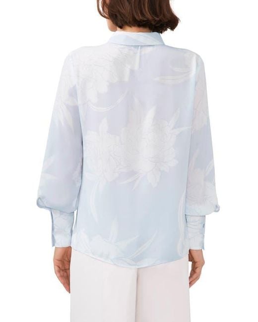 Halogen® White Solid Button-Up Shirt