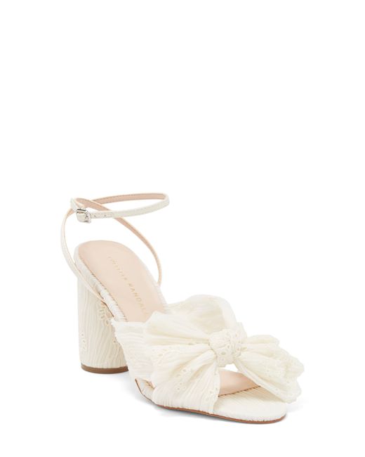 Loeffler Randall Camellia Knot Sandal in White | Lyst