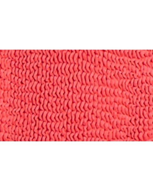 Bondeye Red Bond-eye Larisa Texture Knit Bikini Bottoms