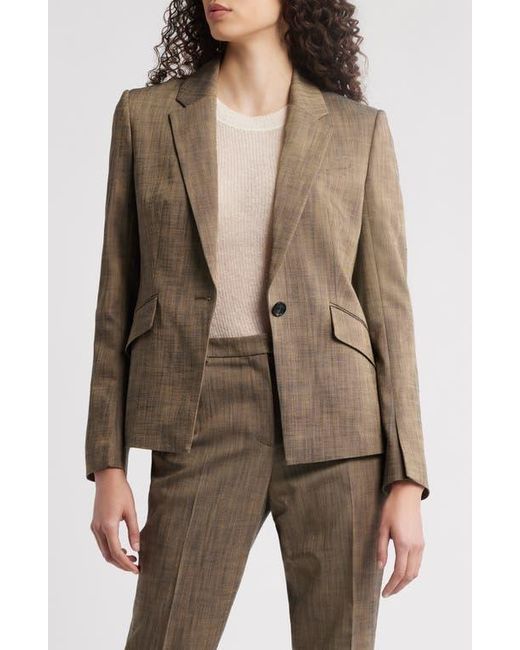 Boss Brown Jia One-Button Blazer