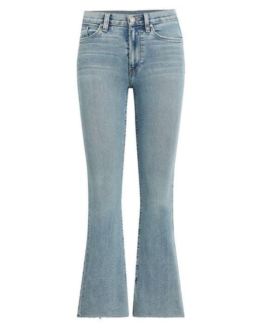 Hudson Blue Barbara Raw Hem High Waist Bootcut Jeans