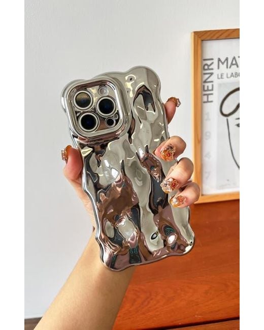 Auramma Gray Bubbles Iphone 16 Pro Case