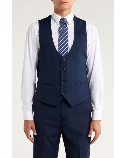 ZEGARIE Blue Stretch 3-Piece Suit for men