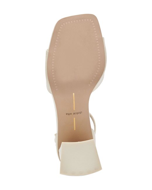 Dolce Vita White Janey Ankle Strap Sandal