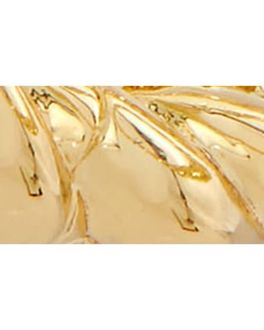 SAVVY CIE JEWELS Metallic Italian Like Twist Hoop Earrings