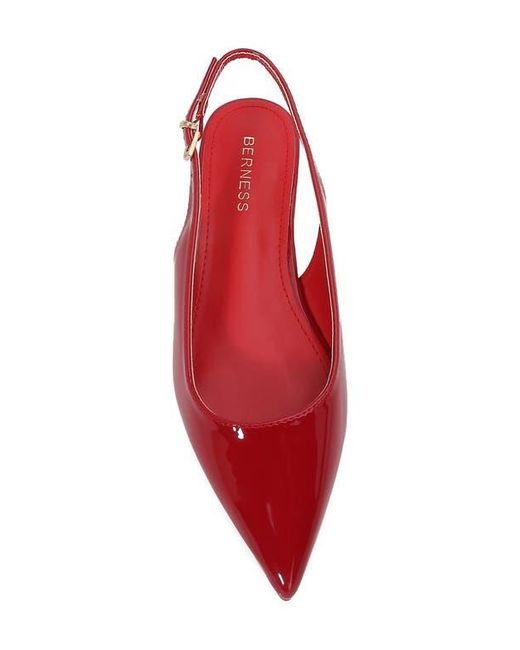 BERNESS Red Fabia Slingback Flat