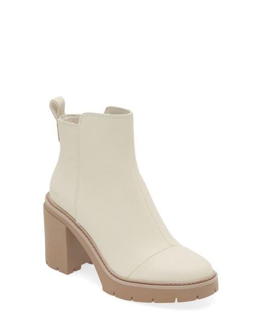 TOMS Natural Leather Rya Ankle Booties