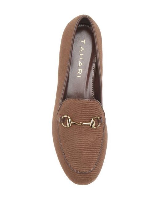 Tahari Brown Alhambra Bit Loafer