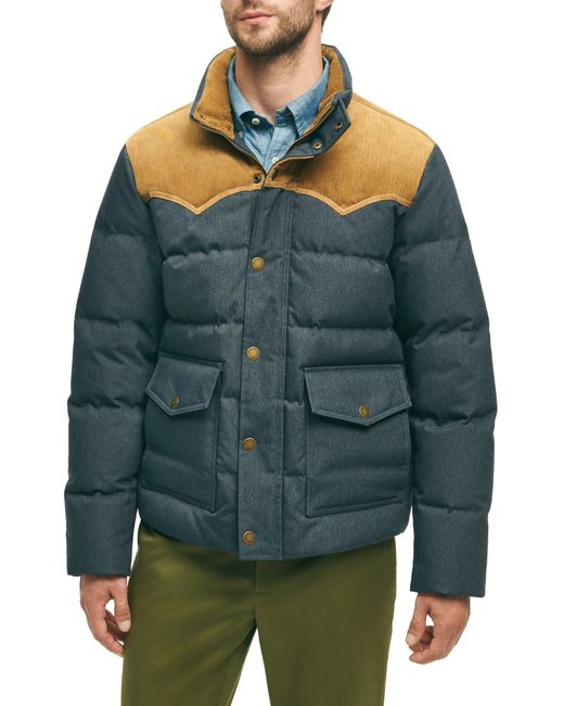 Brooks Brothers Green Down Puffer Jacket At Nordstrom for men
