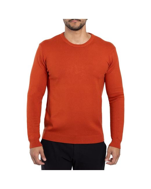 Xray Jeans Red Crewneck Knit Viscose-Blend Sweater for men