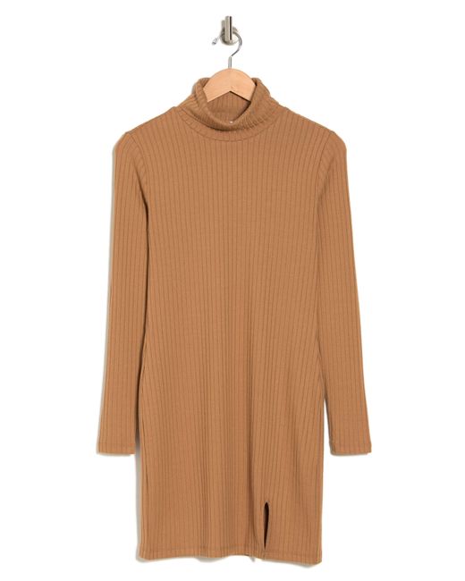 Socialite Turtleneck Mini Sweater Dress 