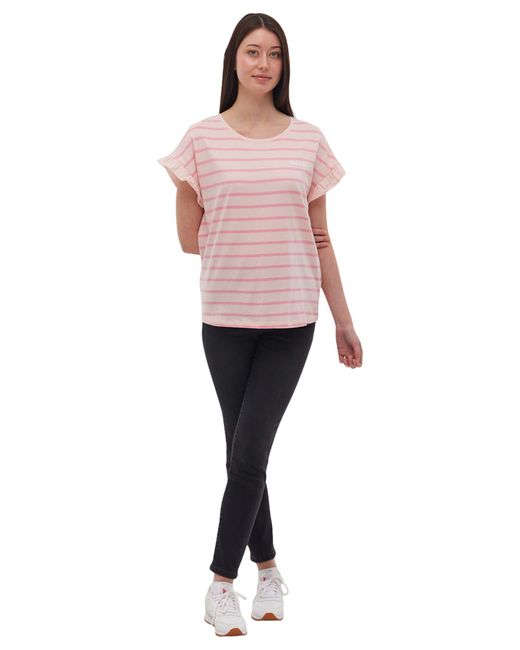 Bench Pink Velmina Ruffle Sleeve T-shirt