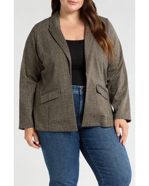 Wit & Wisdom Black Open Front Blazer