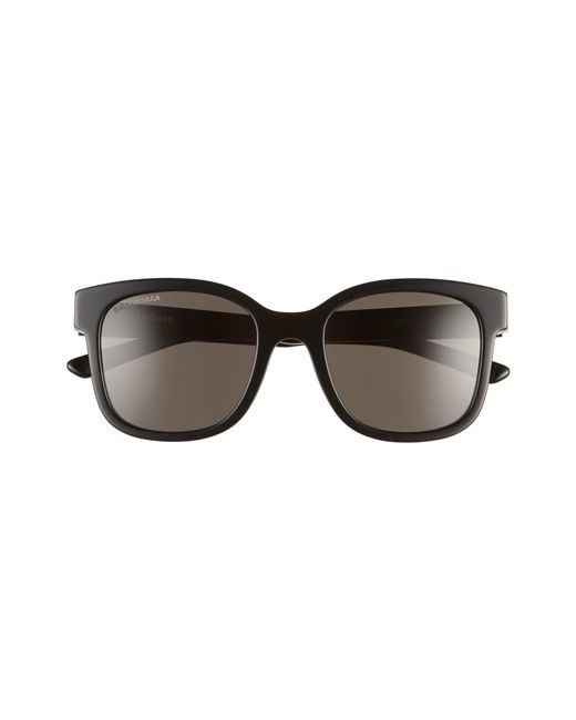Balenciaga Black 52mm Polarized Square Sunglasses