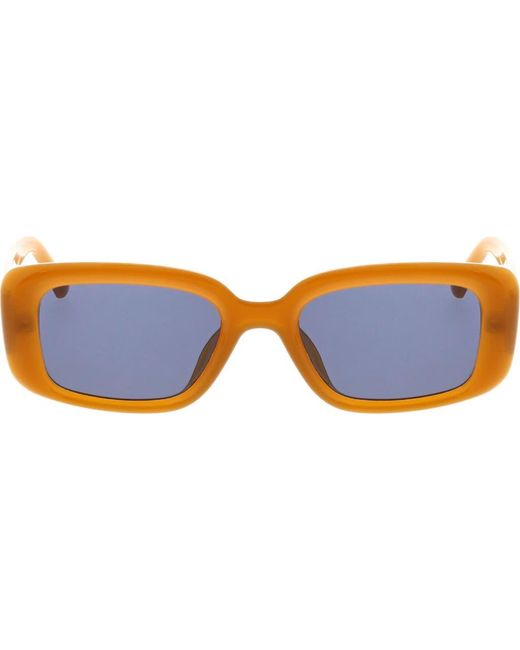 Roxy Blue 51Mm Slim Rectangle Sunglasses