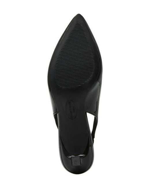 Anne Klein Black Izanda Pointed Toe Slingback Pump
