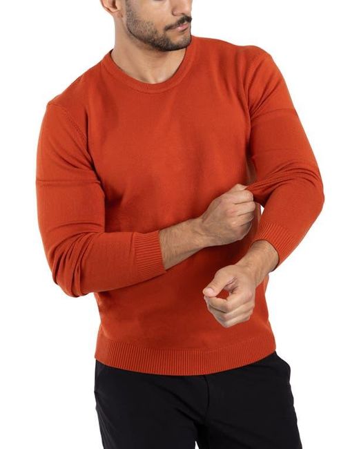 Xray Jeans Red Crewneck Knit Viscose-Blend Sweater for men