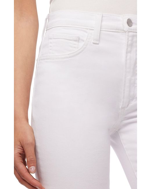 Joe's Jeans White High Rise Flare Jeans