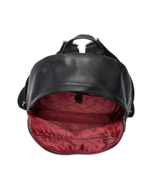 Longchamp Black Patchwork Leather Backpack