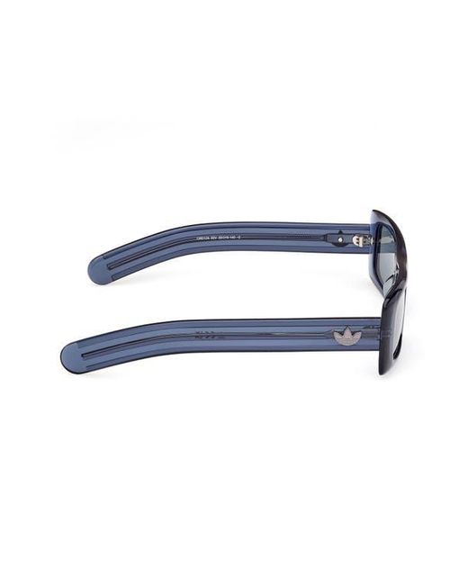 Adidas Blue Rectangular Sunglasses for men