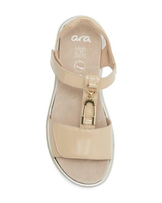 Ara Natural Belize Platform Sandal