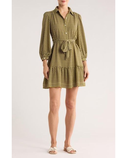 Max Studio Long Sleeve Button Front Crepe Dress in Green | Lyst Max Studio Long Sleeve Button Front Crepe Dress in Green | Lyst