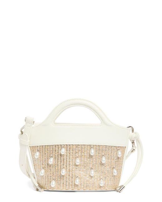 Steve Madden White Bpearli Crossbody Bag