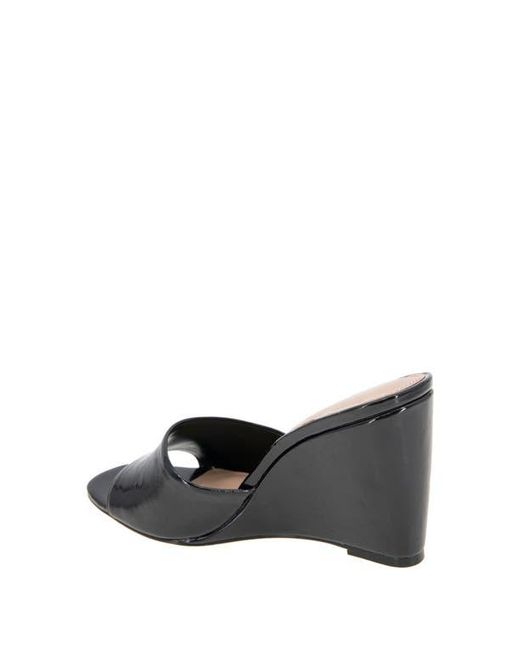BCBGeneration Black Giani Wedge Slide Sandal