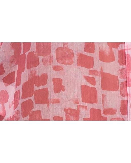 Kut From The Kloth Red Jasmine Chiffon Button-Up Shirt