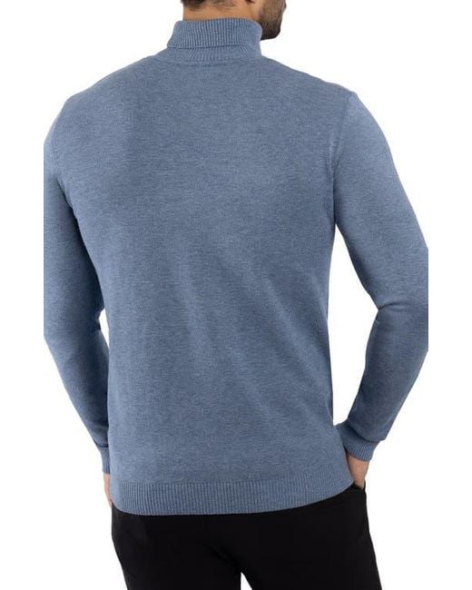 Xray Jeans Blue Turtleneck Pullover Sweater for men