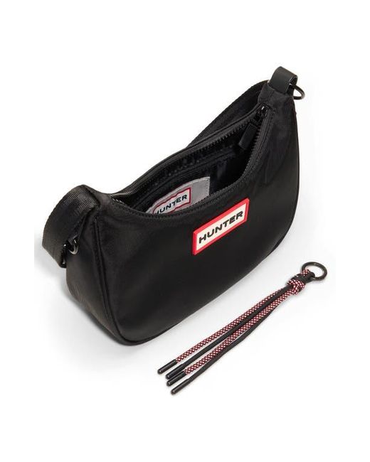 Hunter Black Recycled Polyester Shoulder Bag