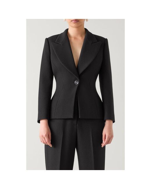 L.K.Bennett Black Rosa One-Button Blazer