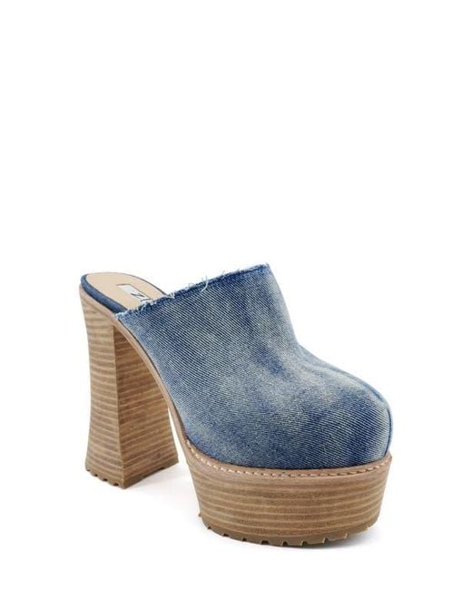 Zigi Blue Fina Platform Clog