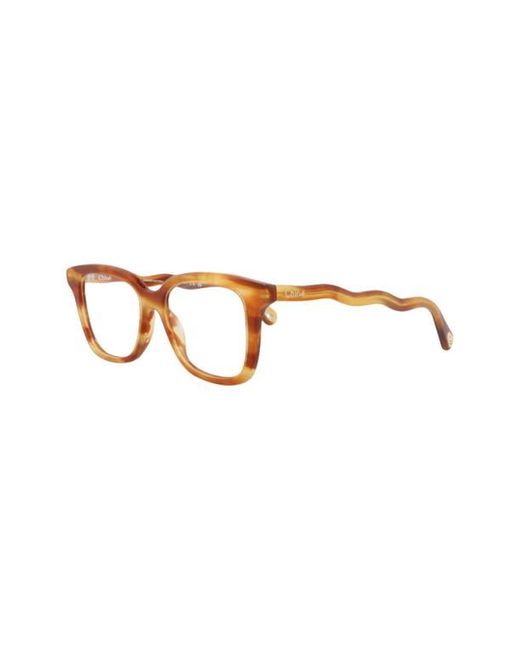 Chloé Brown 49Mm Square Optical Glasses