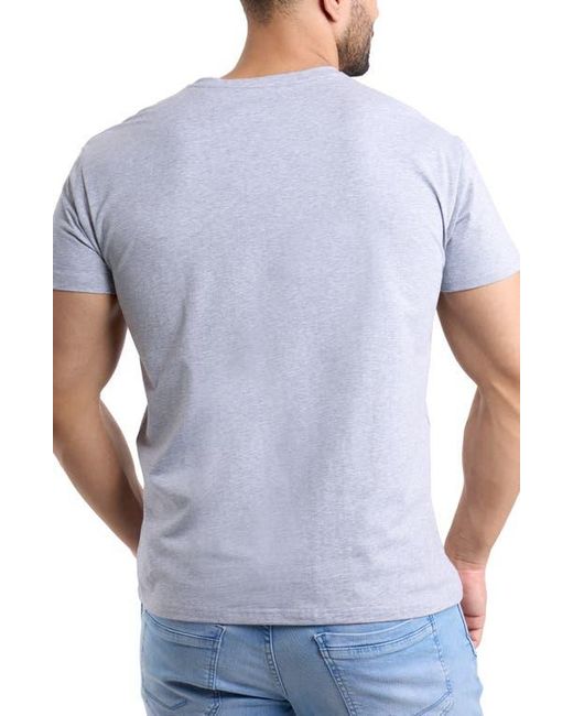 Xray Jeans Blue Soft Cotton-Blend V-Neck Tee for men